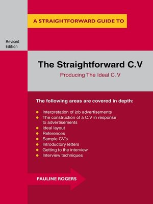 cover image of The Straightforward C.V.